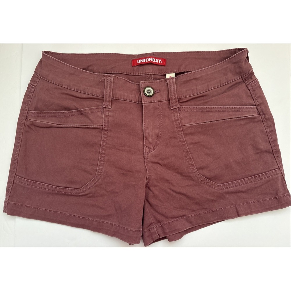 UNIONBAY Lot of 4 Jr's Shorts Denim & Color Wash 90's Y2K Button Pocket Sz 9 - Picture 3 of 12